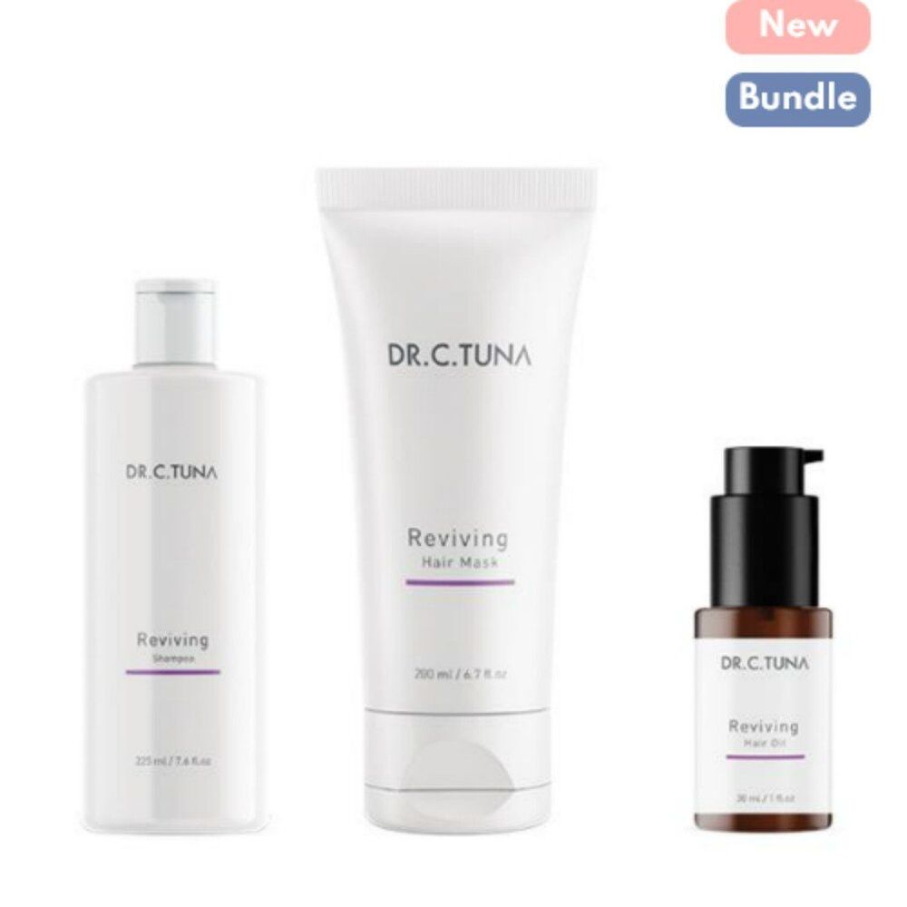 Farmasi Reviving Hair Bundle Shampoo, Hair Mask and Hair Oil ( 3 pieces)
